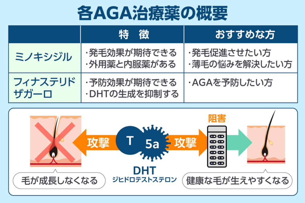 各治療薬の概要の図解画像